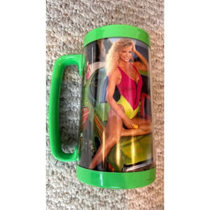 Vintage 1991 Snap On Tools Thermo Serv Mug Construction Bikini Babe Made In USA